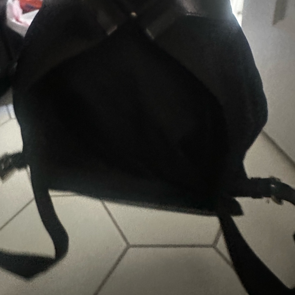 Prada Black Nylon Drawstring Flap Backpack With F… - image 6